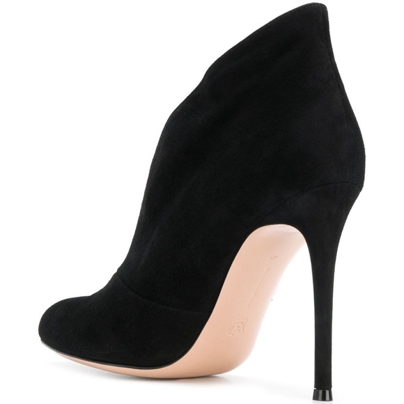 GIANVITO ROSSI Vamp 105mm Black Suede Ankle Boots (size 40) - Picture 4 of 9